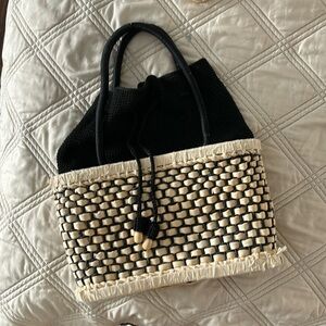 The SAK Originals Straw Basket Woven Hand Bag